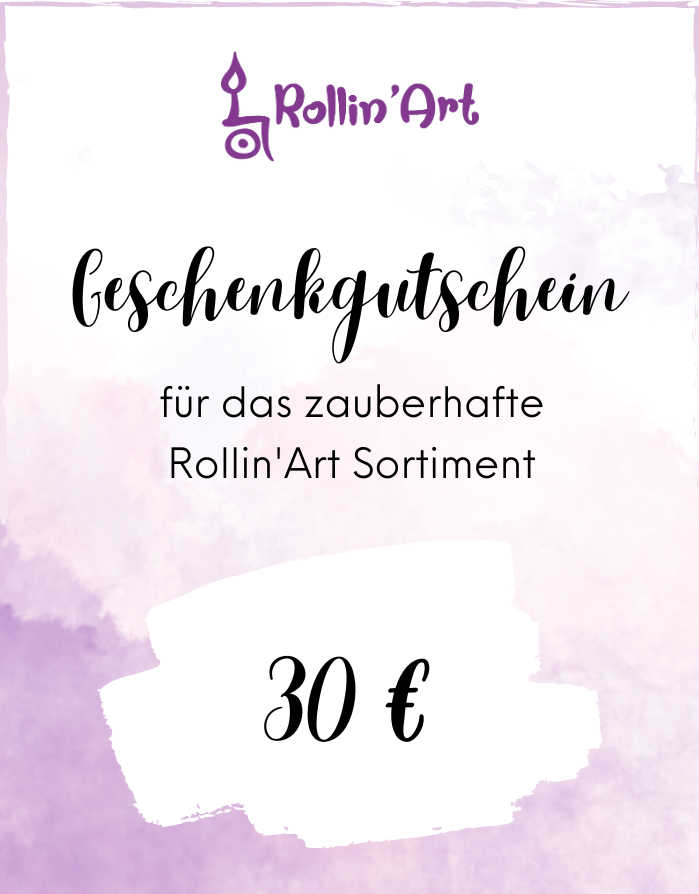 30 € Rollin'Art Geschenkgutschein