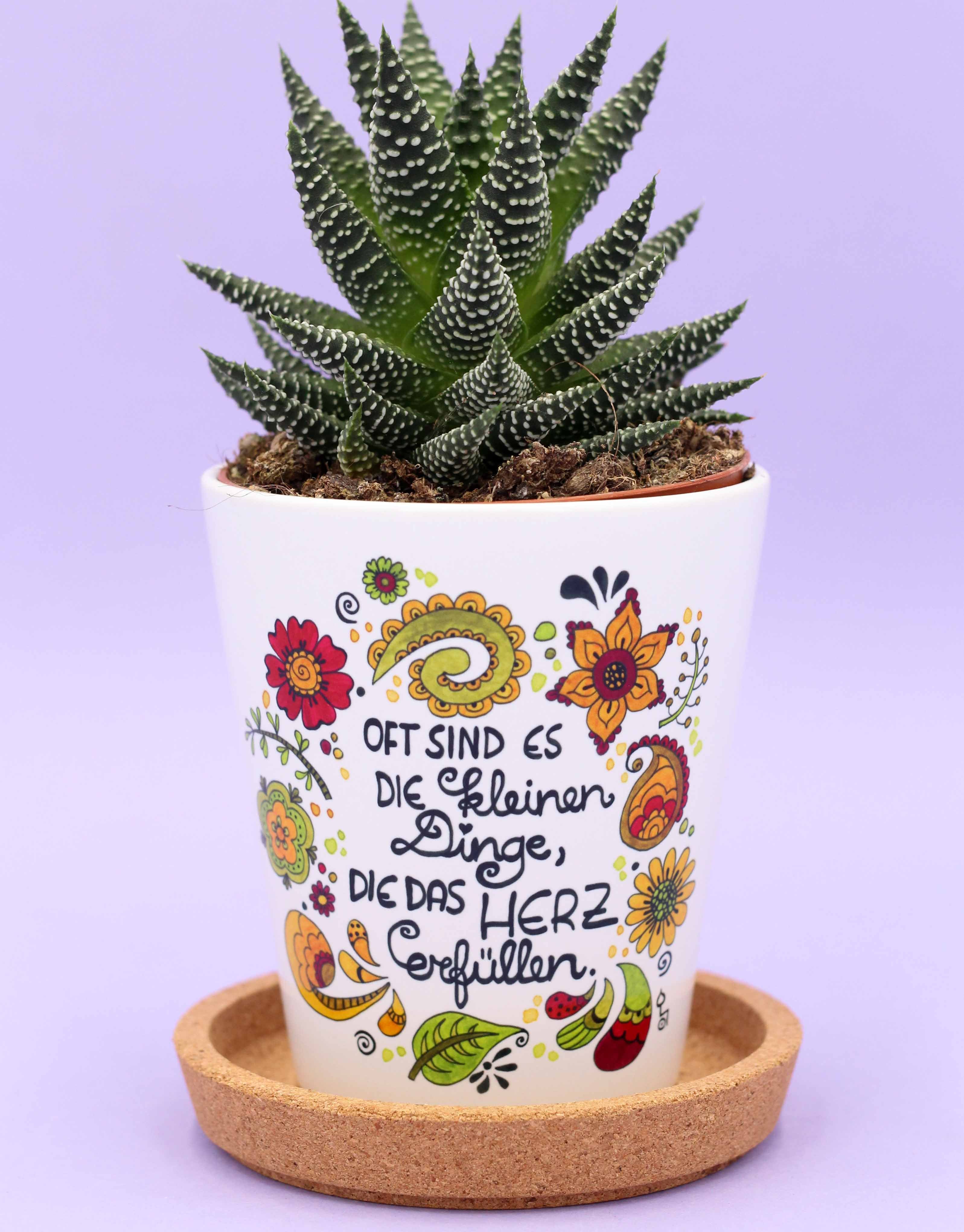 Blumentopf "Die kleinen Dinge"