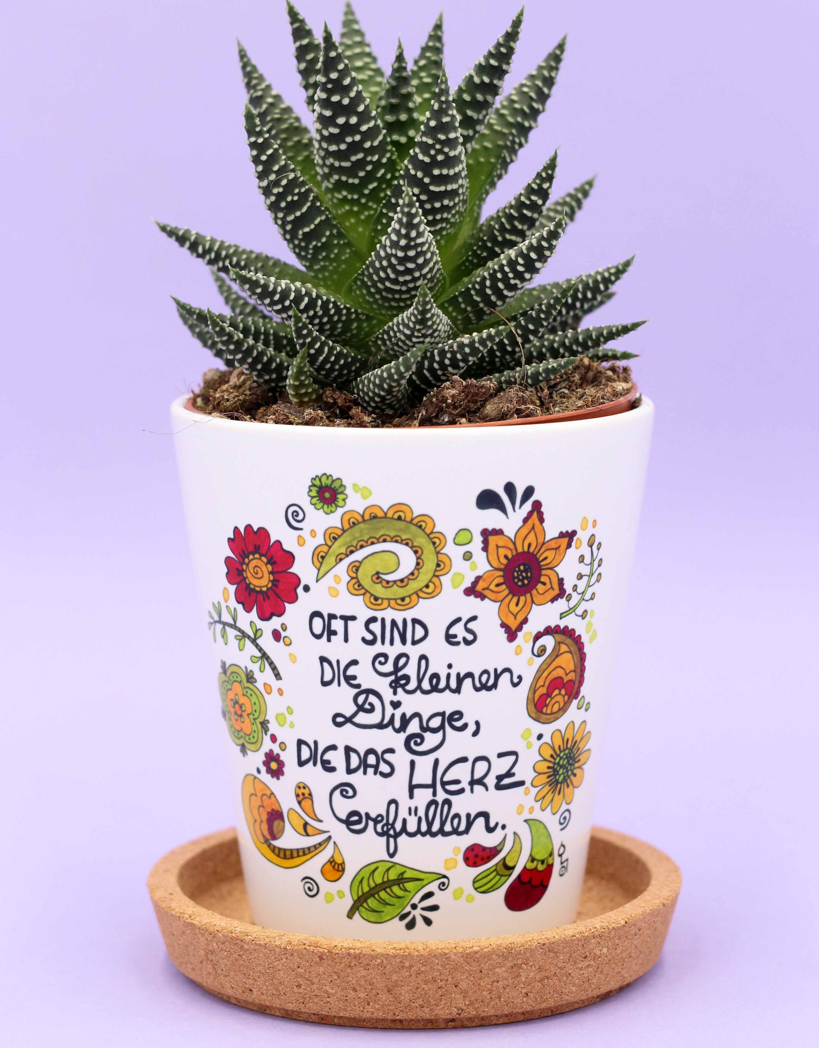 Blumentopf "Die kleinen Dinge"