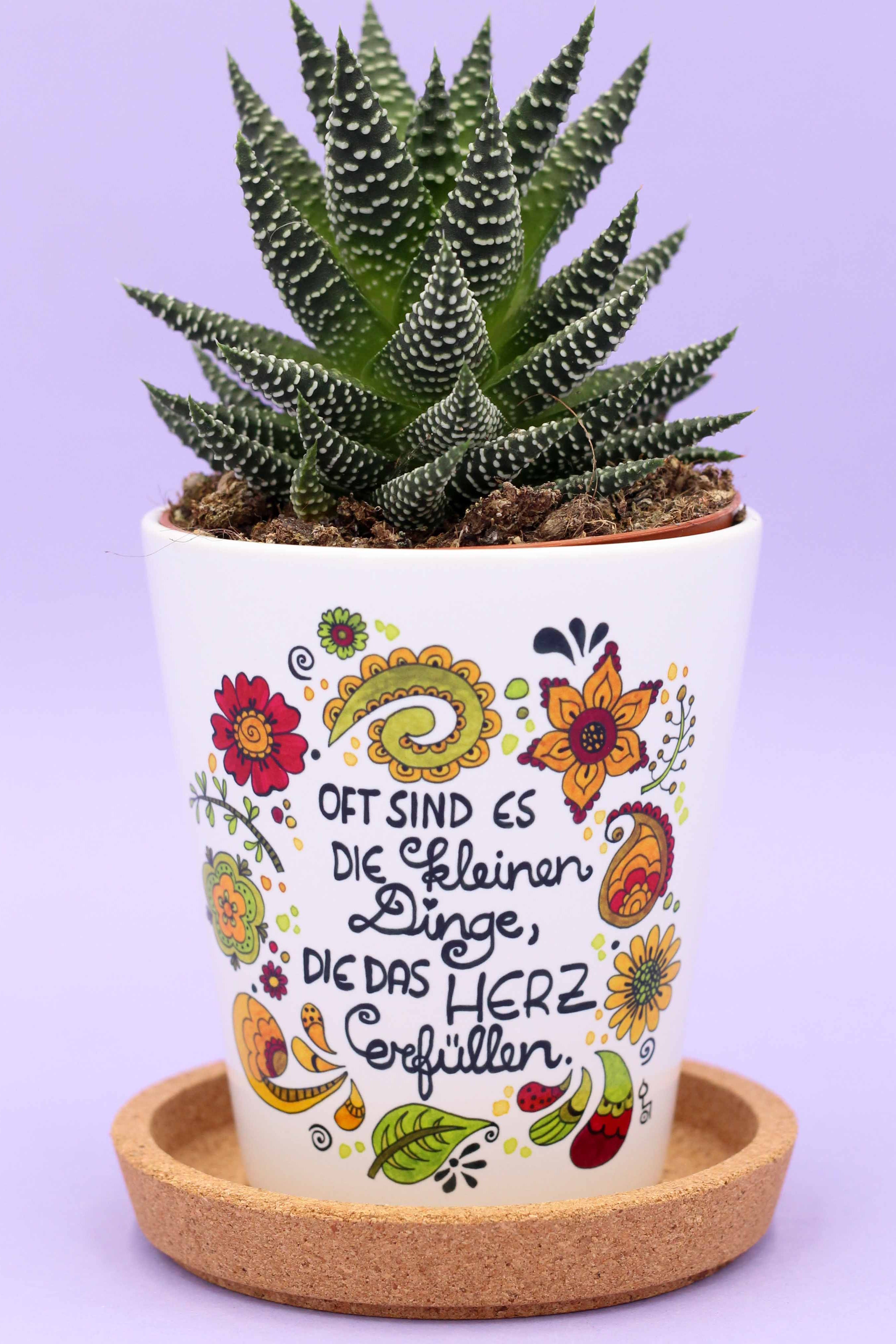 Blumentopf "Die kleinen Dinge"