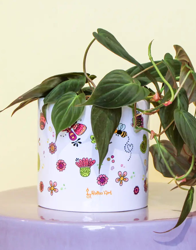 Blumentopf groß "Enjoy the little things"