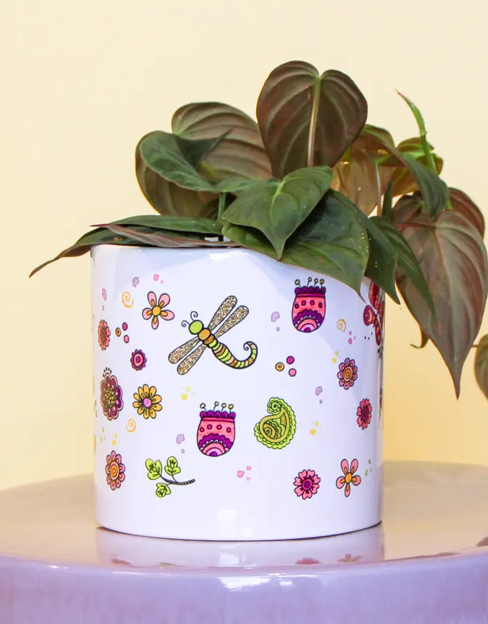 Blumentopf groß "Enjoy the little things"