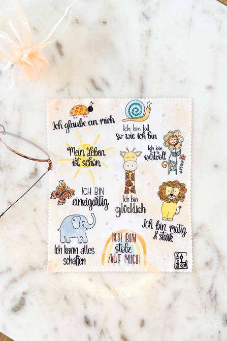 Brillenputztuch "Affirmationen"