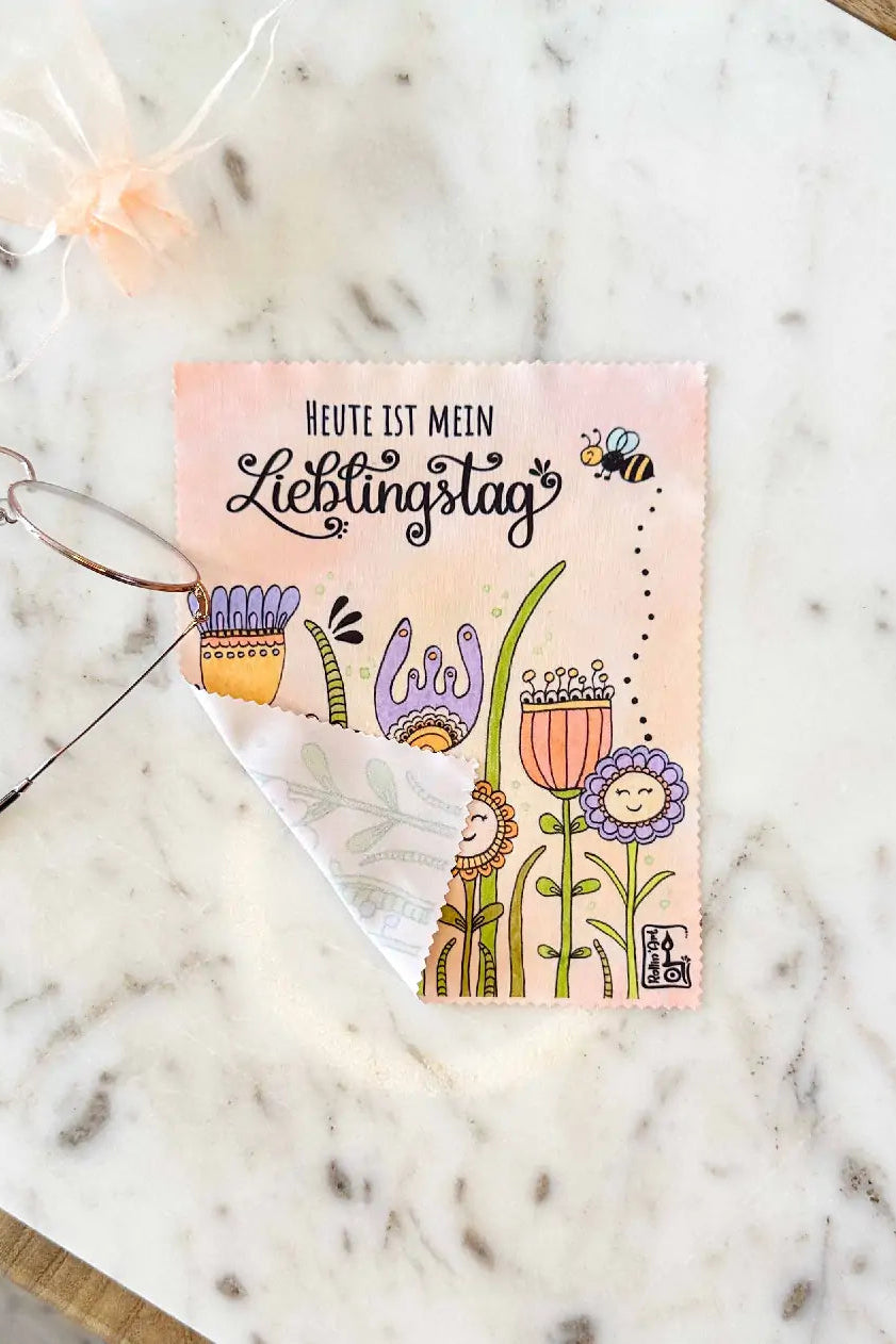 Brillenputztuch "Lieblingstag"