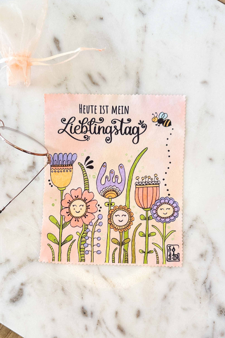 Brillenputztuch "Lieblingstag"