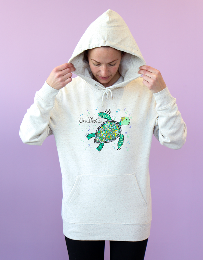Damen Hoodie "Chillkröte"