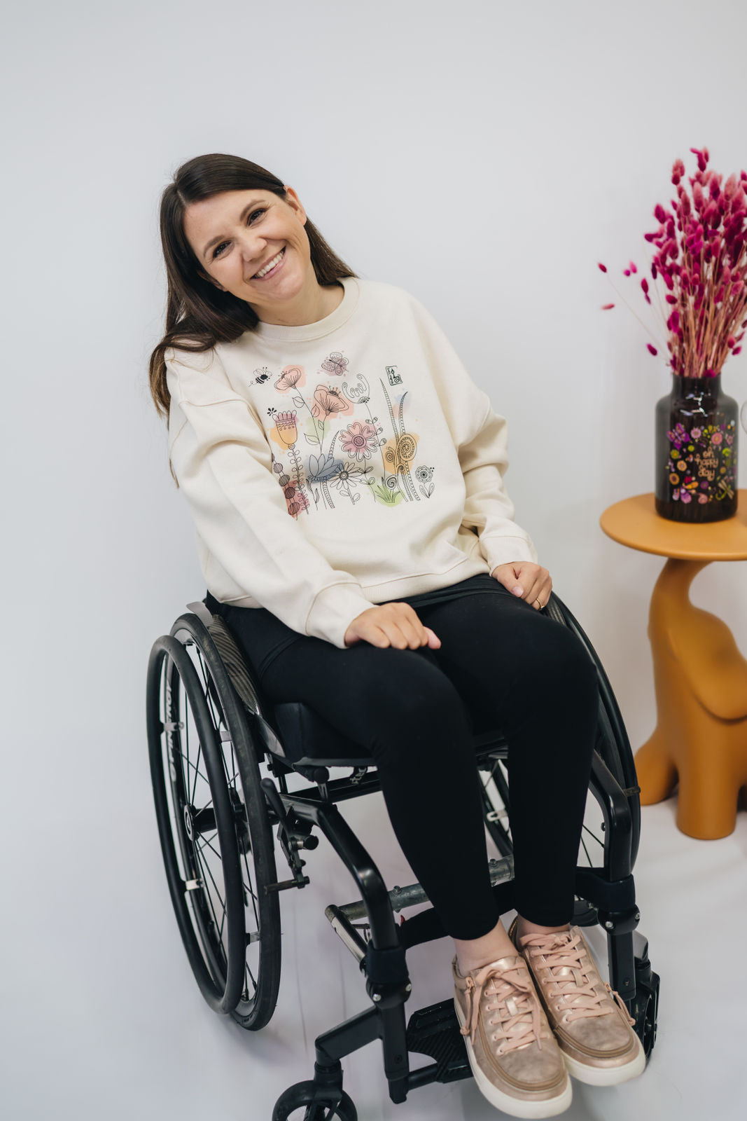 Damen Sweatshirt „Blumenwiese"