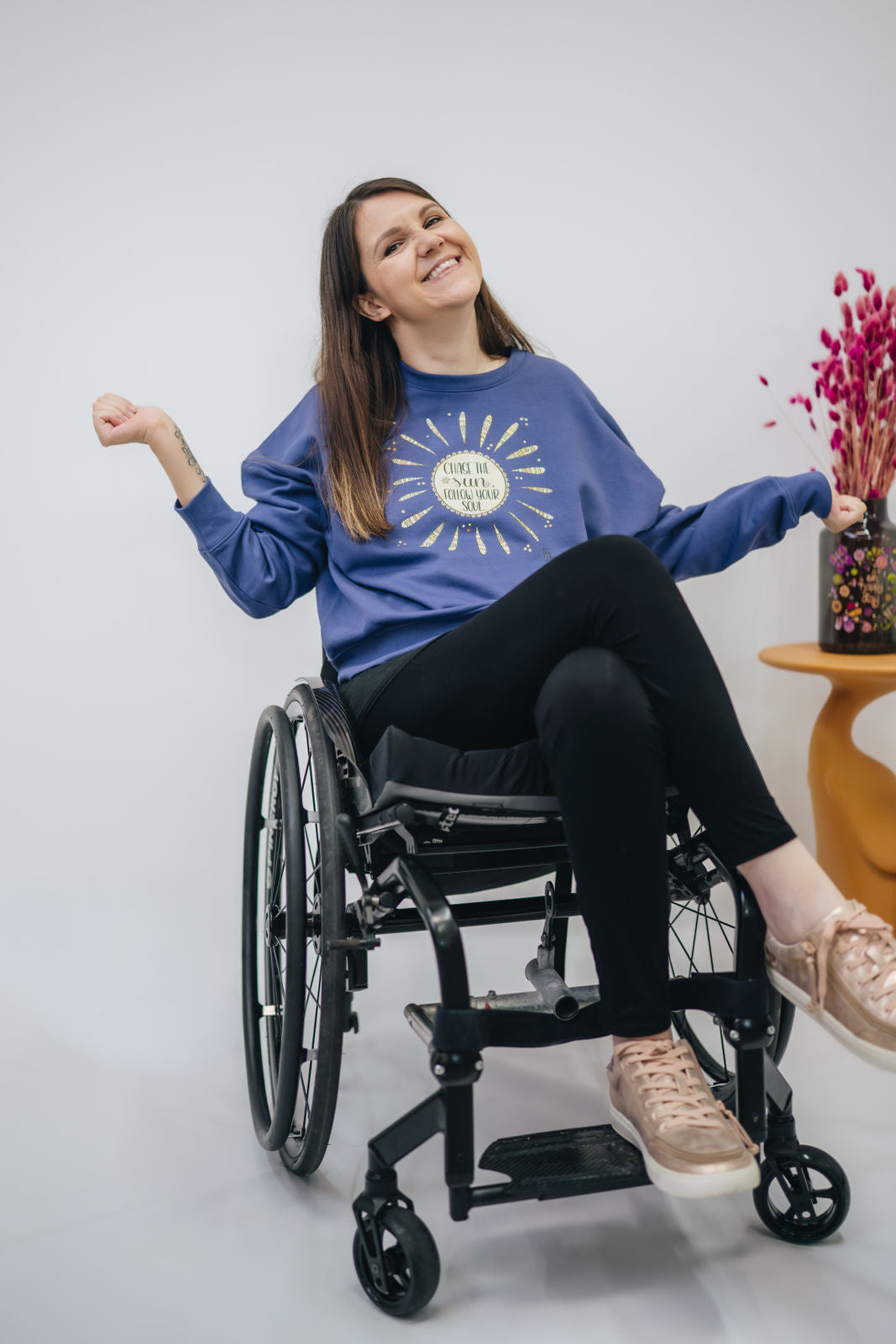 Damen Sweatshirt „Chase the sun, follow your soul“