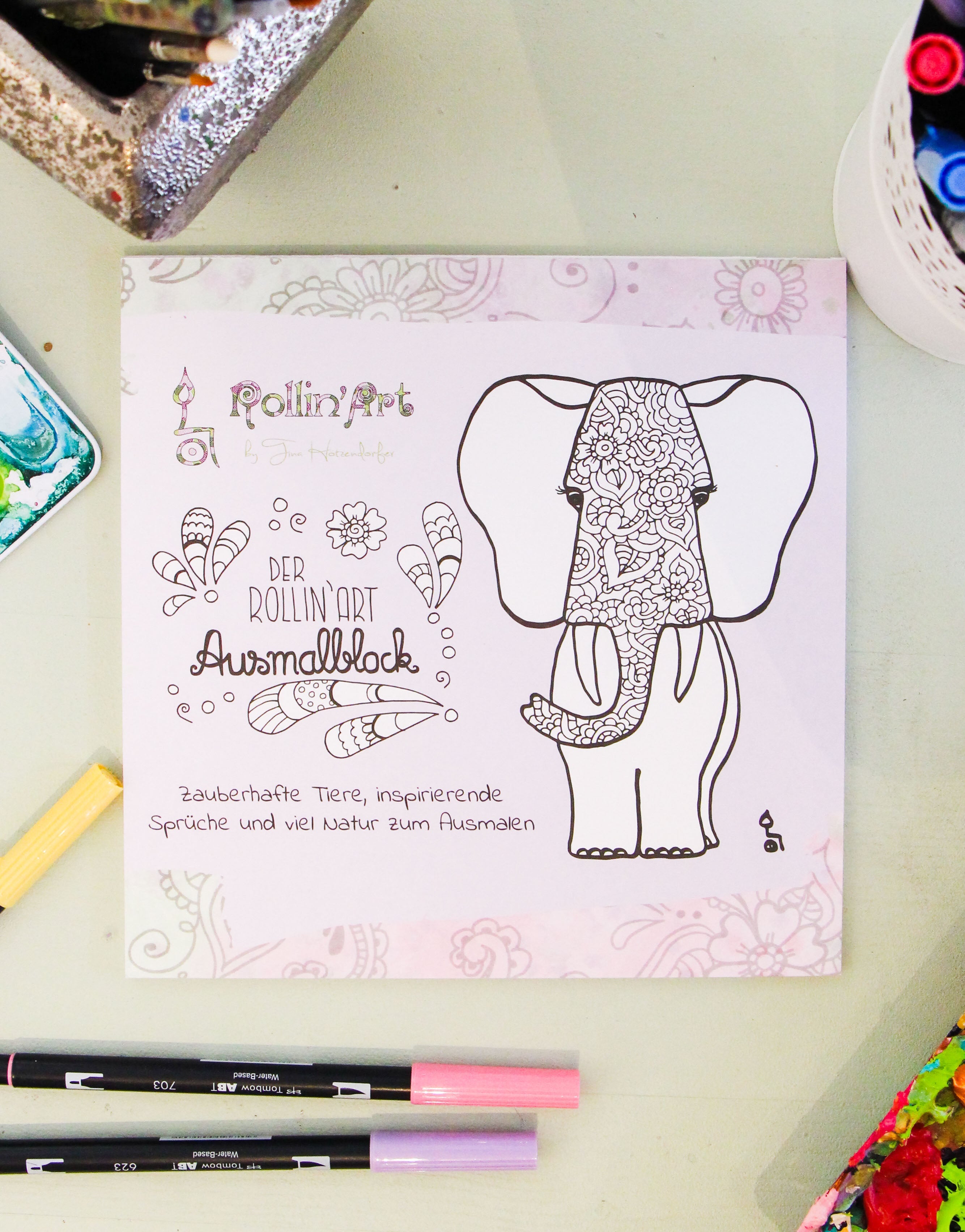 Der Rollin'Art Ausmalblock
