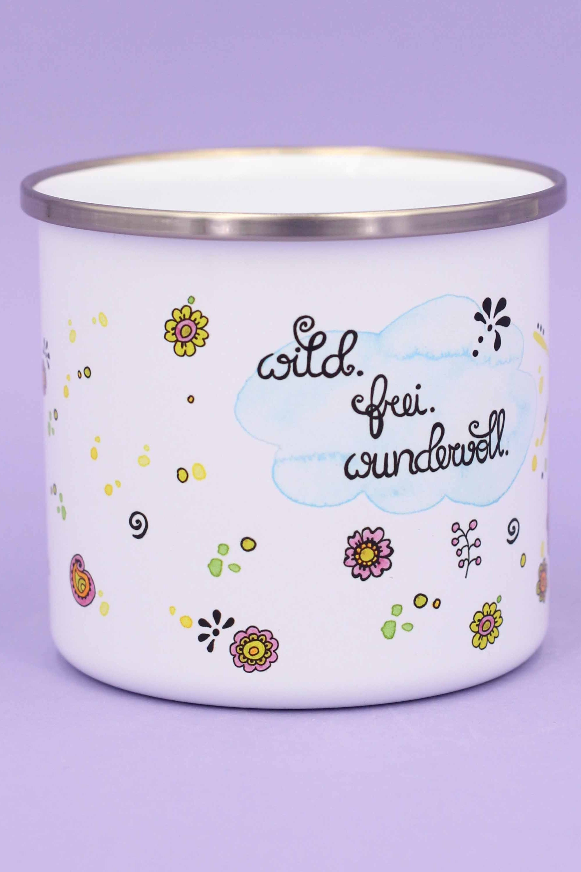 Emaille-Tasse "Camper"