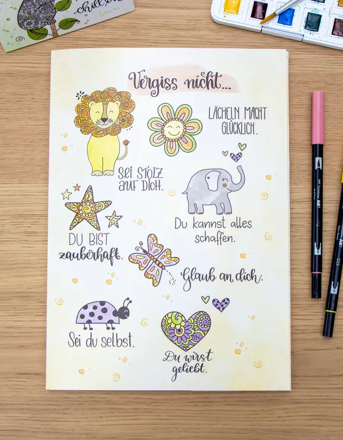 Flügelmappe "Vergiss nicht"