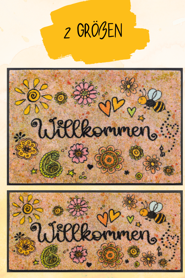 Fußmatte "Bring Glück herein"