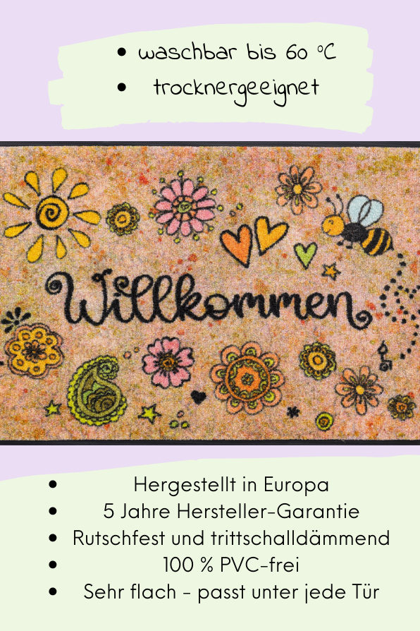 Fußmatte "Bring Glück herein"