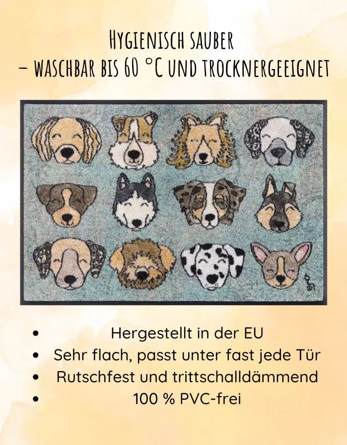 Fußmatte "Glückshunde"