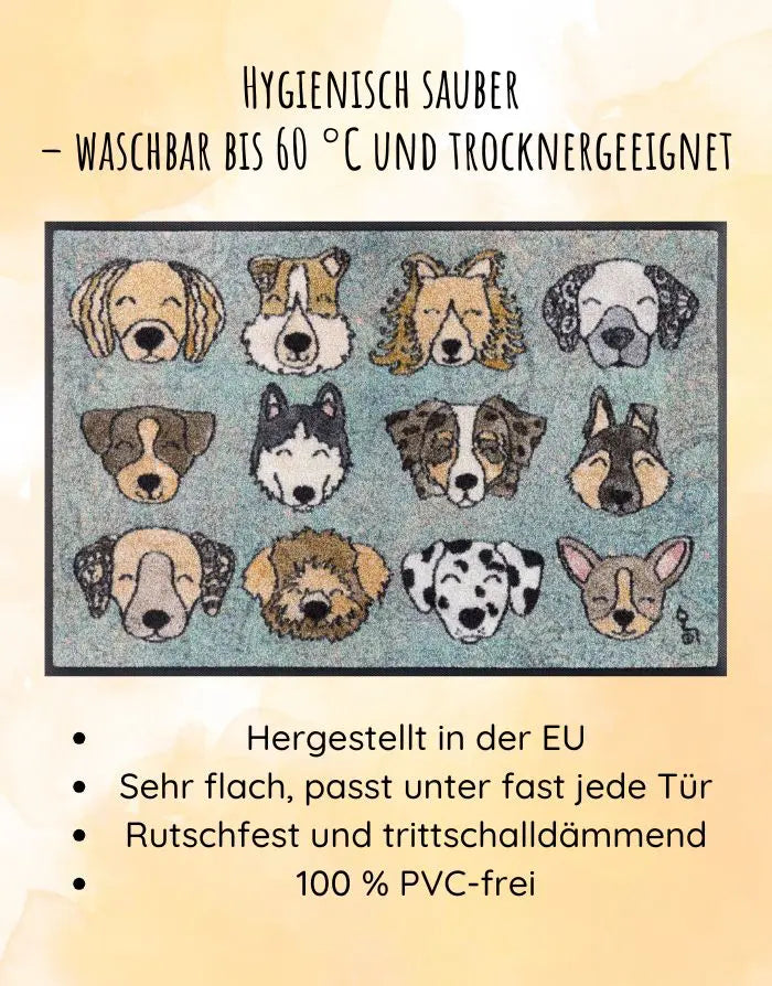 Fußmatte "Glückshunde"