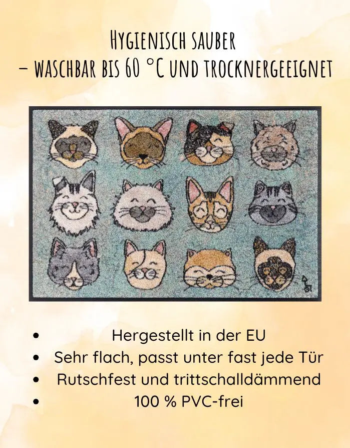 Fußmatte "Glückskatzen"