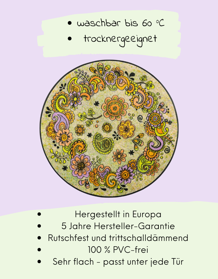 Fußmatte "Happy Flowers"