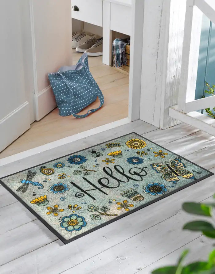 Fußmatte "Hello Flowers"