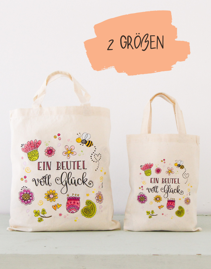 Geschenktäschchen "Ein Beutel voll Glück"