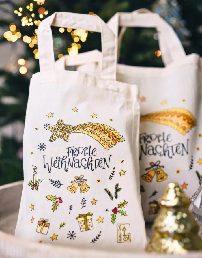Geschenktäschchen "Frohe Weihnachten"