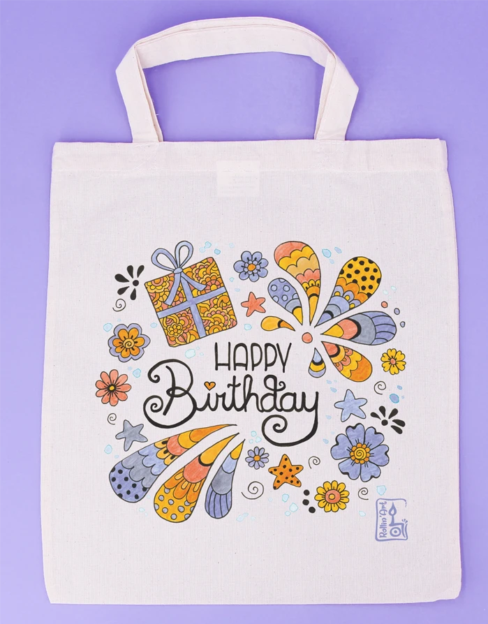 Geschenktäschchen "Happy Birthday"