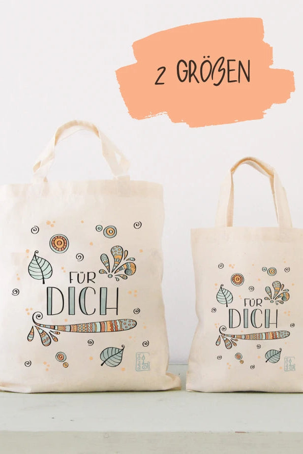 Geschenktäschchen "Schnörkelblätter"