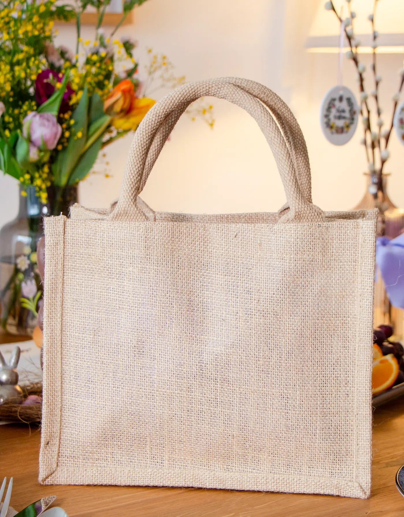 Geschenktasche Jute "Frühlingsgruß"