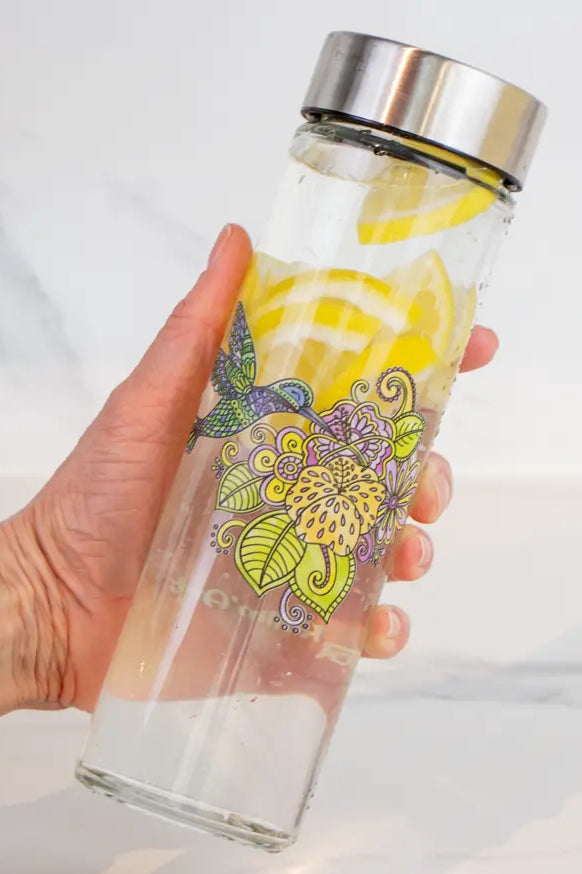 Glasflasche "Kolibri"