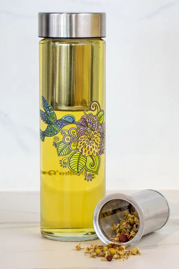 Glasflasche "Kolibri"