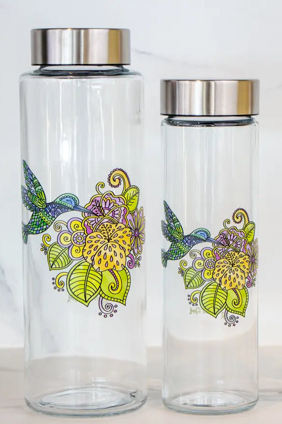 Glasflasche "Kolibri"