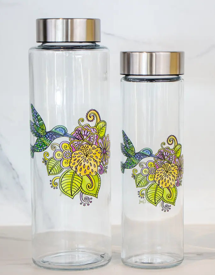 Glasflasche "Kolibri"