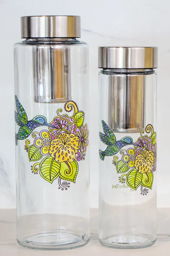 Glasflasche "Kolibri"