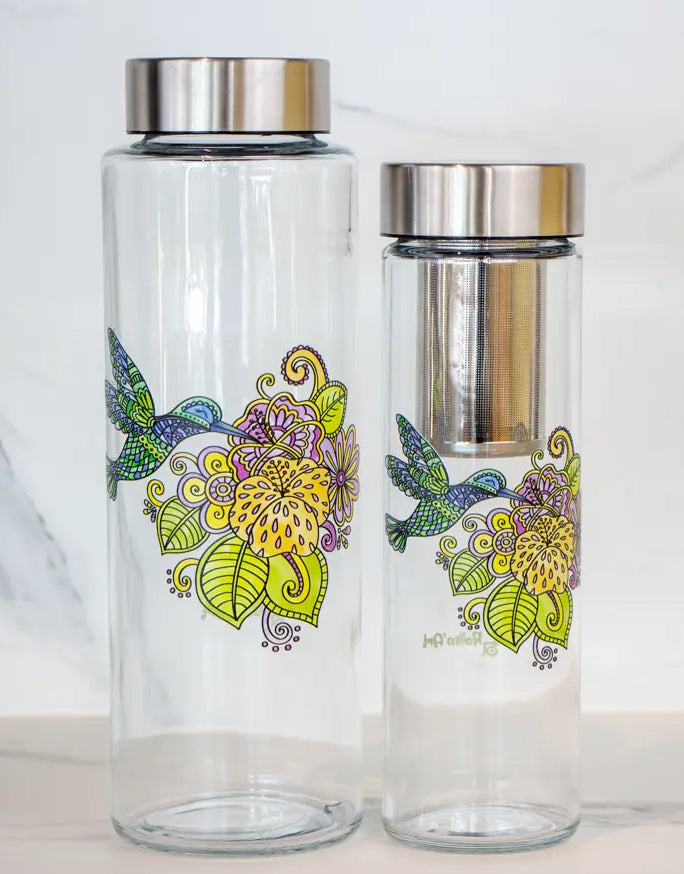Glasflasche "Kolibri"