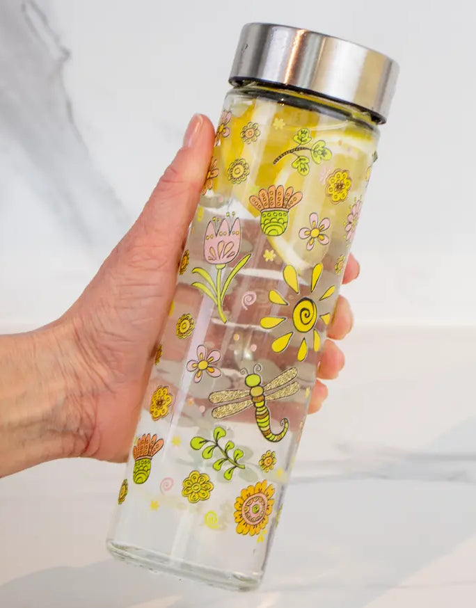 Glasflasche "Sommertag"