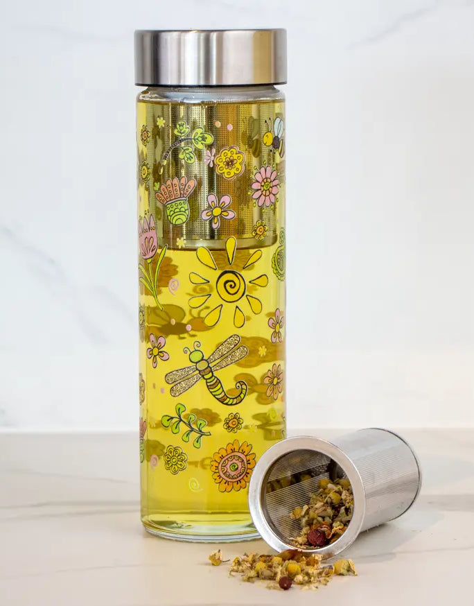 Glasflasche "Sommertag"