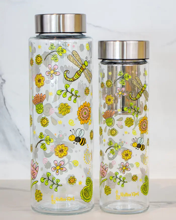 Glasflasche "Sommertag"