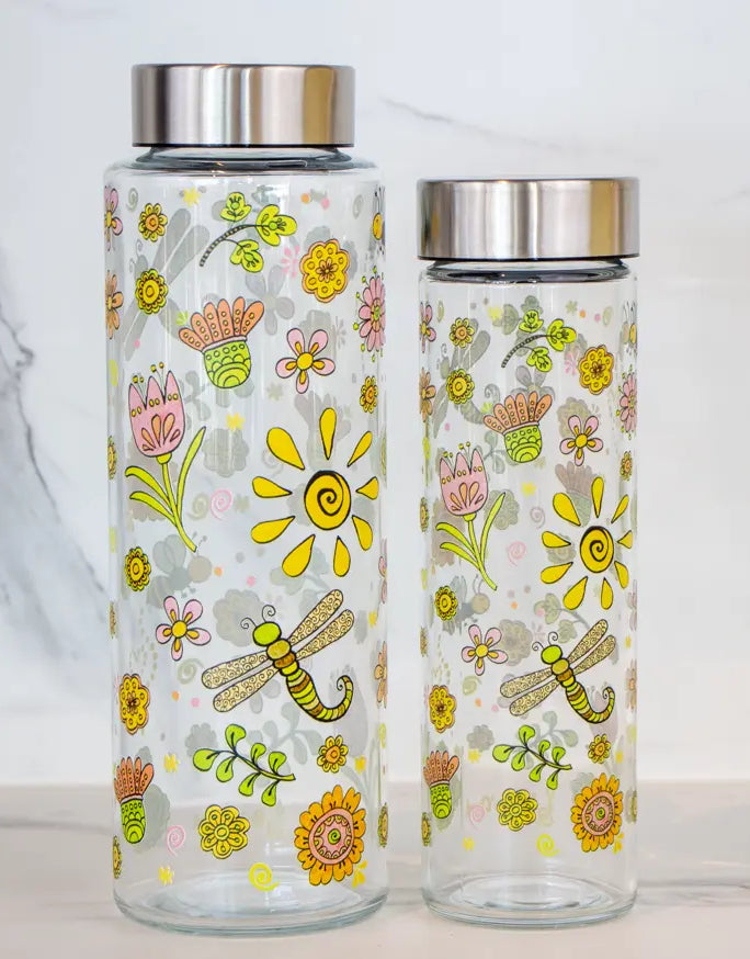 Glasflasche "Sommertag"