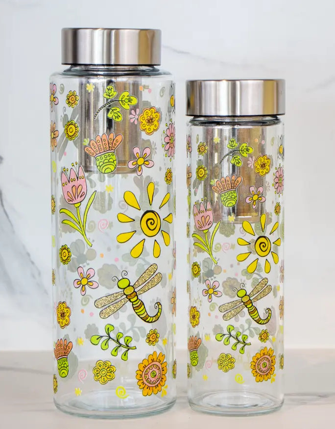 Glasflasche "Sommertag"