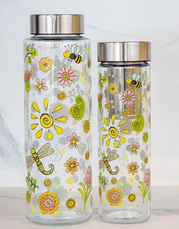 Glasflasche "Sommertag"