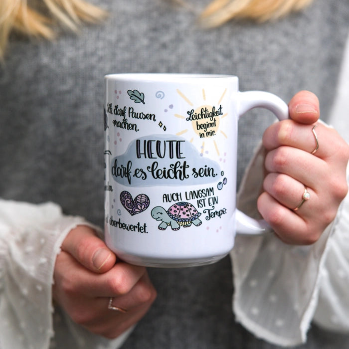 Tasse für Leichtigkeit