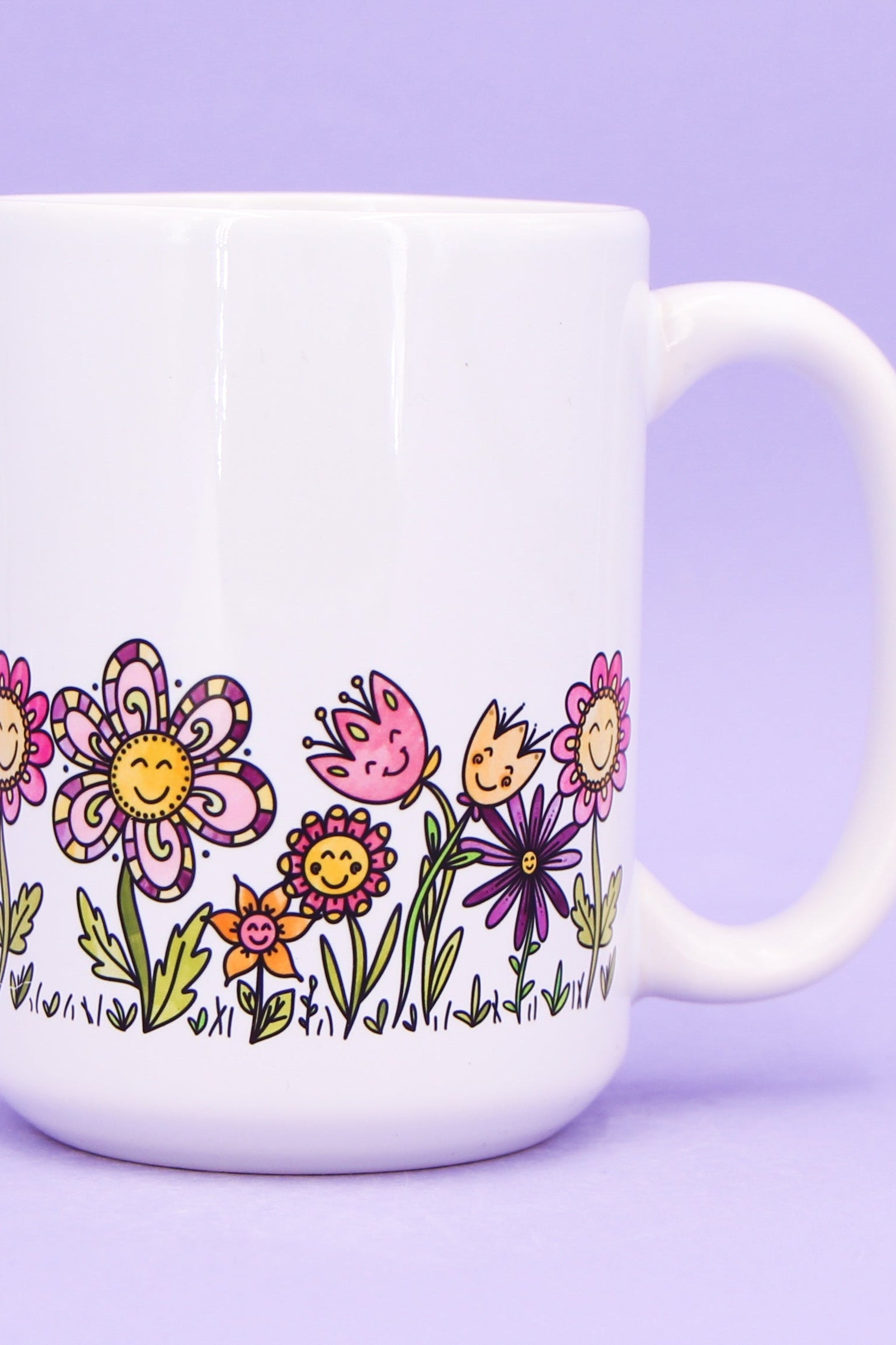 Jumbo-Teetasse "Blumenwiese"