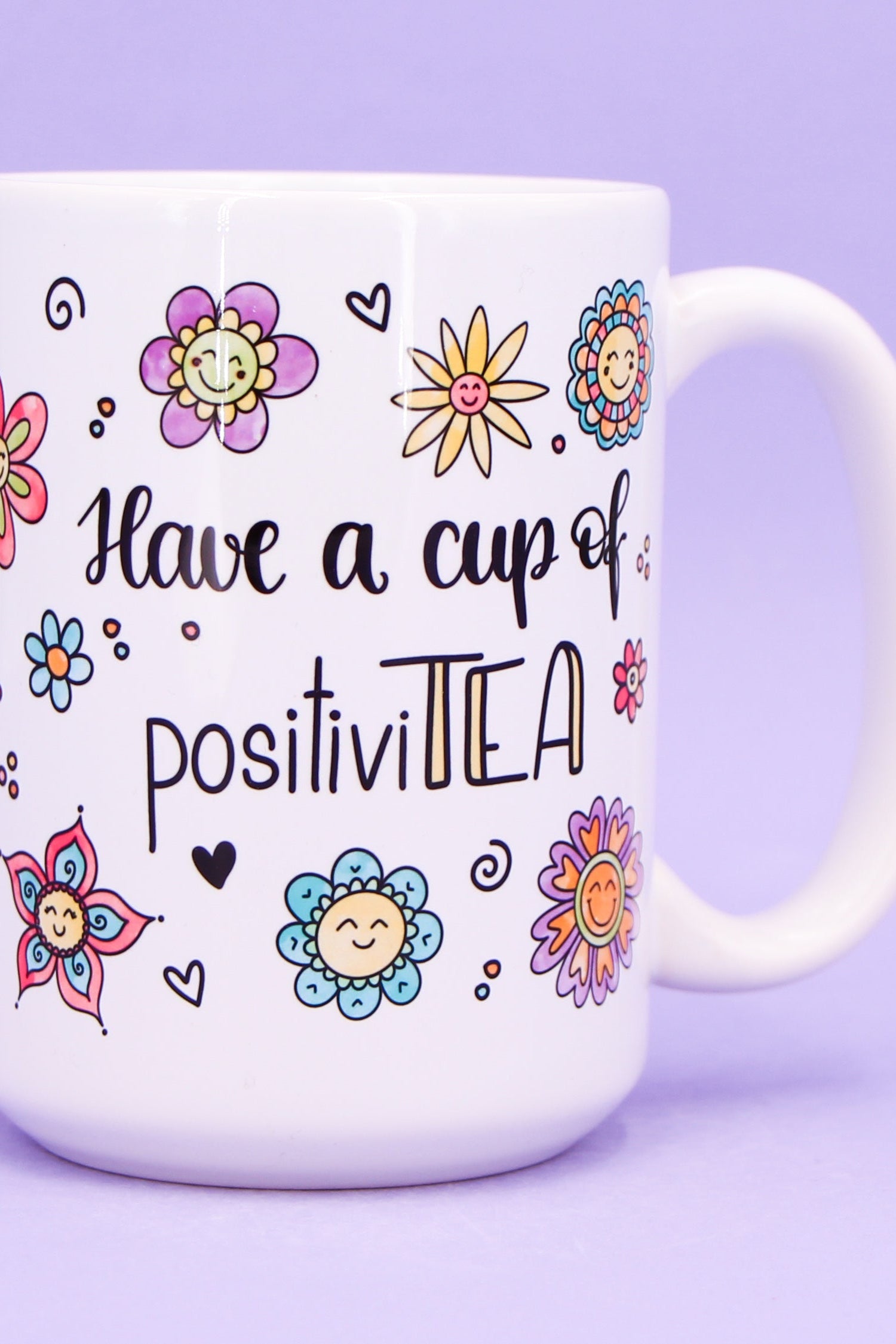 Jumbo-Teetasse "Cup of positiviTEA"
