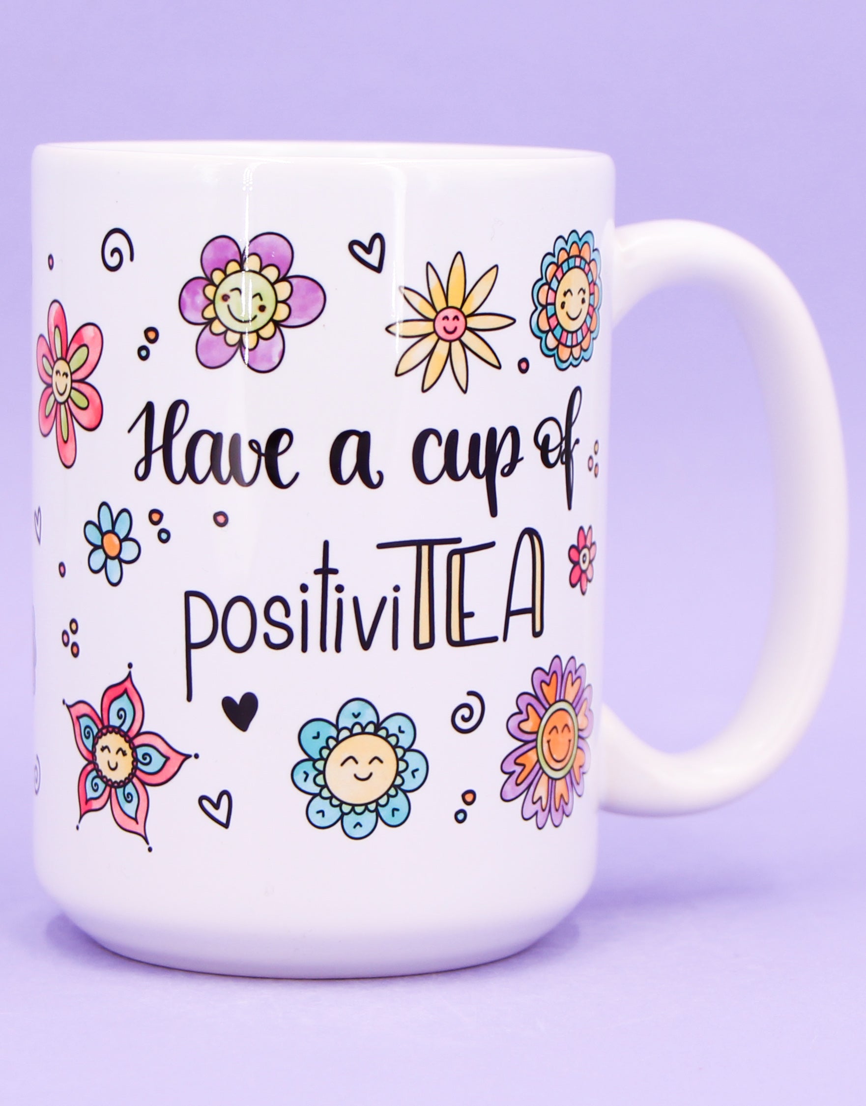 Jumbo-Teetasse "Cup of positiviTEA"