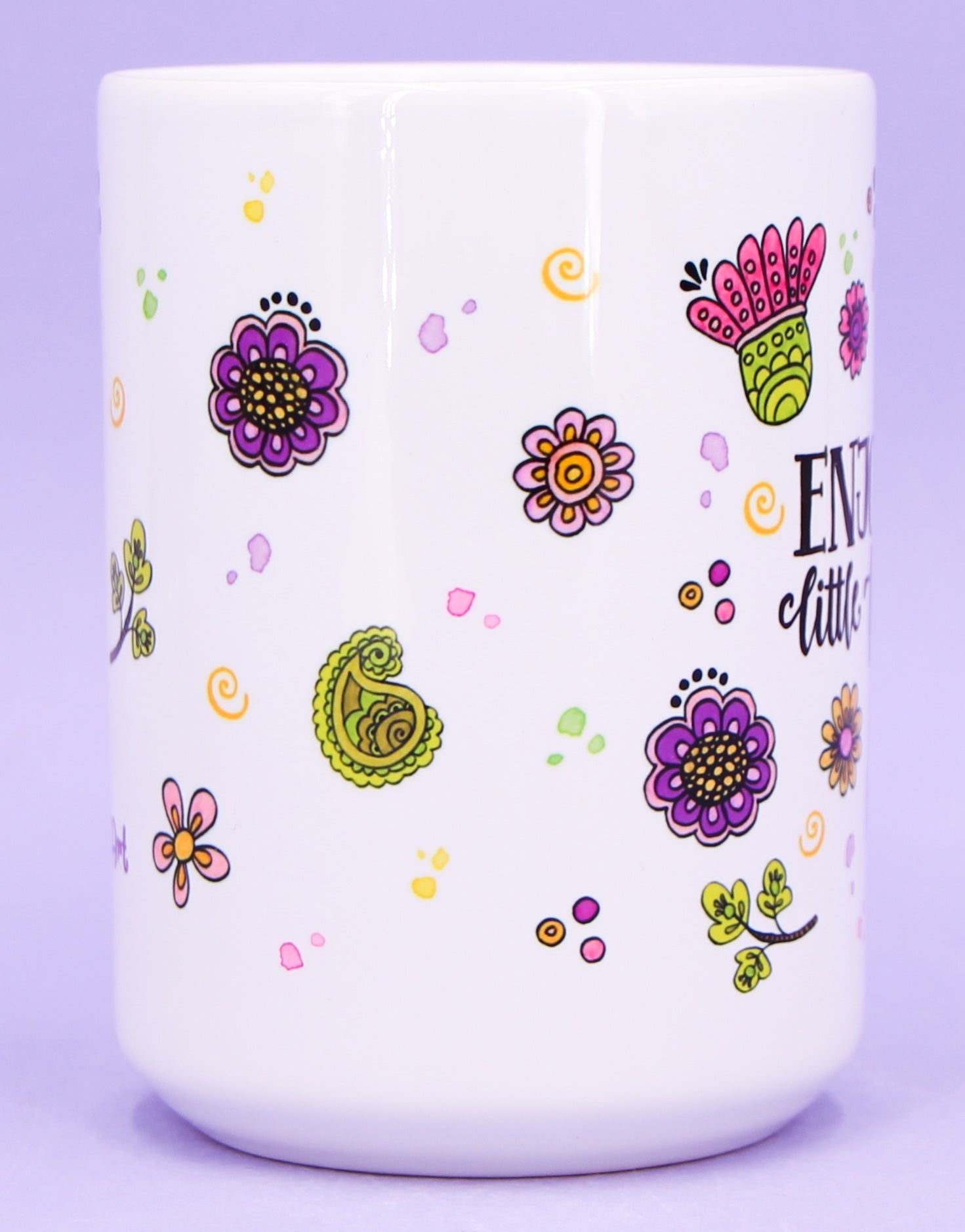 Jumbo-Teetasse "Enjoy the little things"