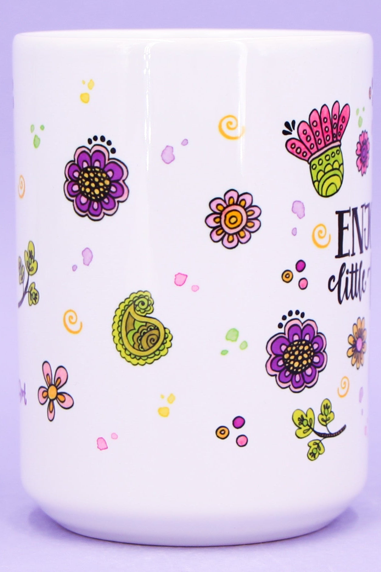 Jumbo-Teetasse "Enjoy the little things"