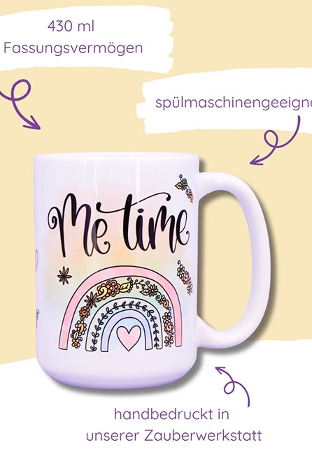 Jumbo-Teetasse "Me time"