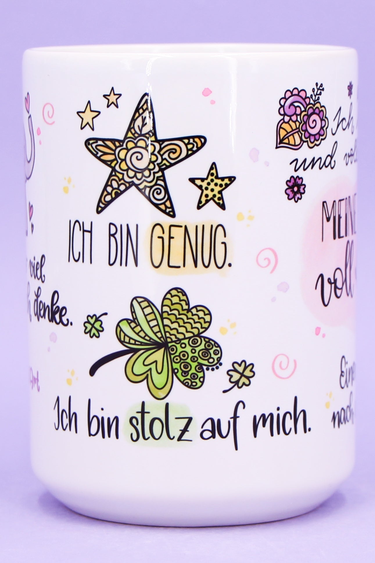 Jumbo-Teetasse "Tasse voll Glück"