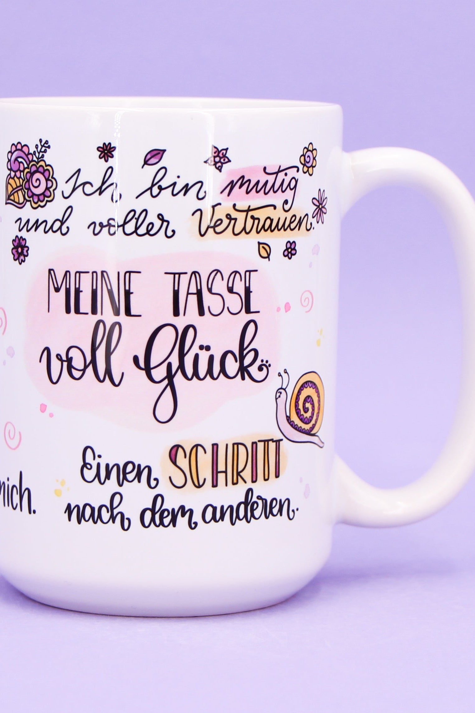Jumbo-Teetasse "Tasse voll Glück"