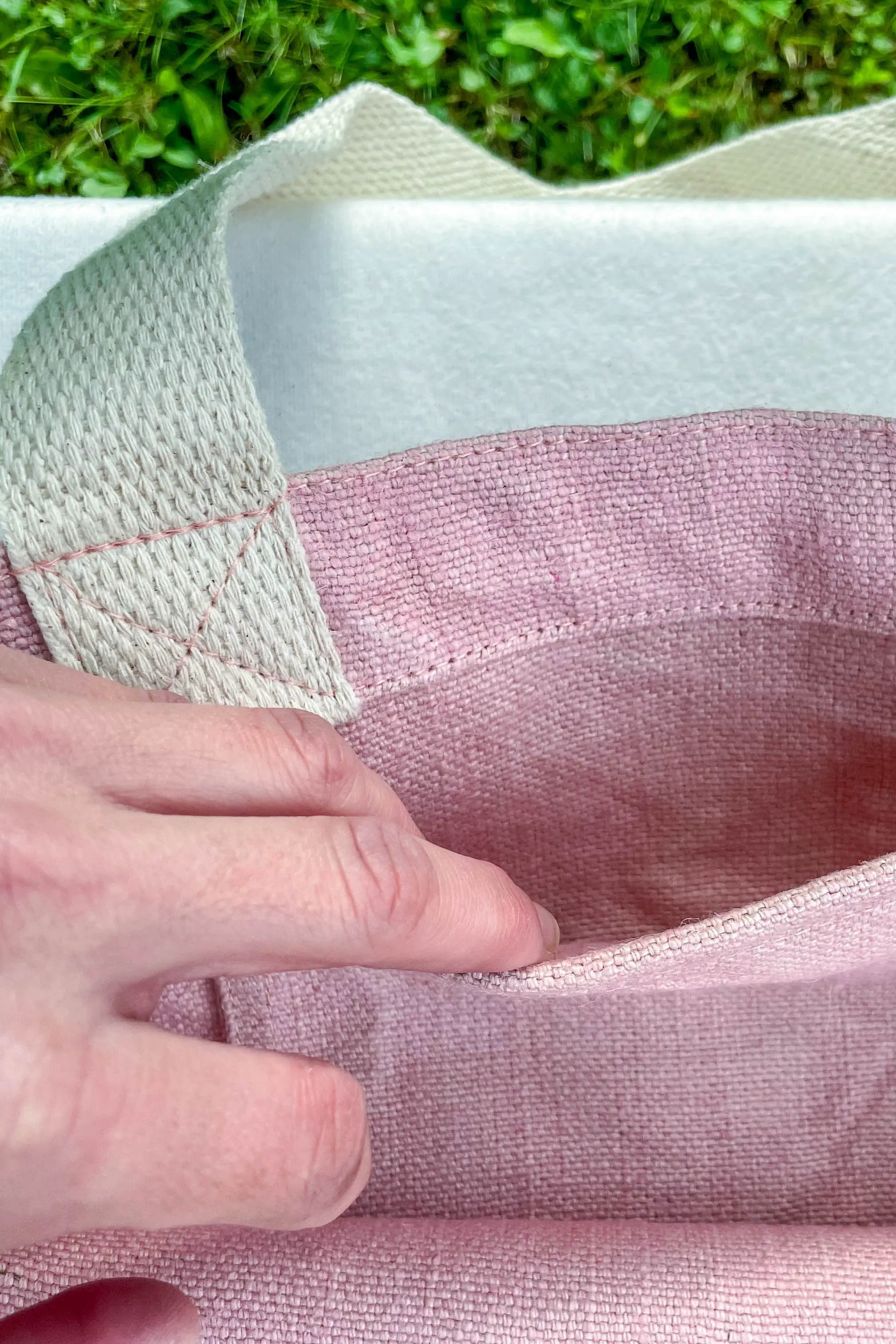 Jute Beach Bag "Oh happy Day"