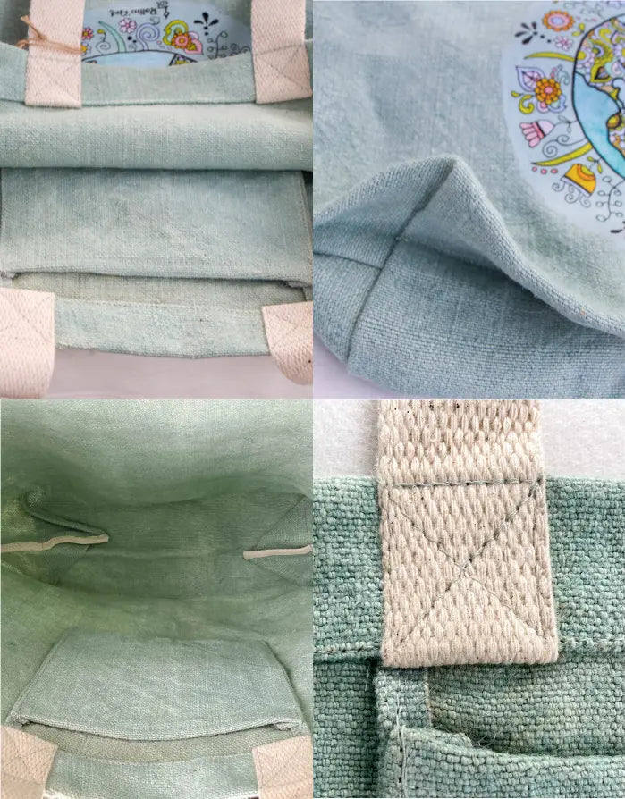 Jute Beach Bag "Wundervolle Welt"